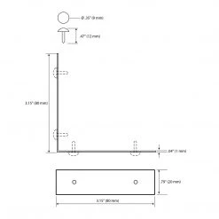 Dritz Smooth Right Angle Corners, Large, 4 Pc