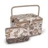 Dritz Rectangular Sewing Basket With Zippered Case, Large Sewing Baskets & Storage