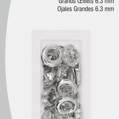 Dritz Eyelets, Grommets & Rivets 1/4" Large Eyelets, 15 Sets