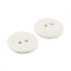 Dritz Recycled Corozo Round Button, 15mm, Light Gray, 4 Pc Buttons & Cover Buttons