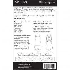 Indygo Junction Aprons Bistro Apron Pattern 12 Indygo Junction Aprons Bistro Apron Pattern