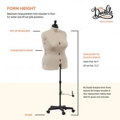 Dritz Dress Forms My Double Designer Adjustable Dress Form