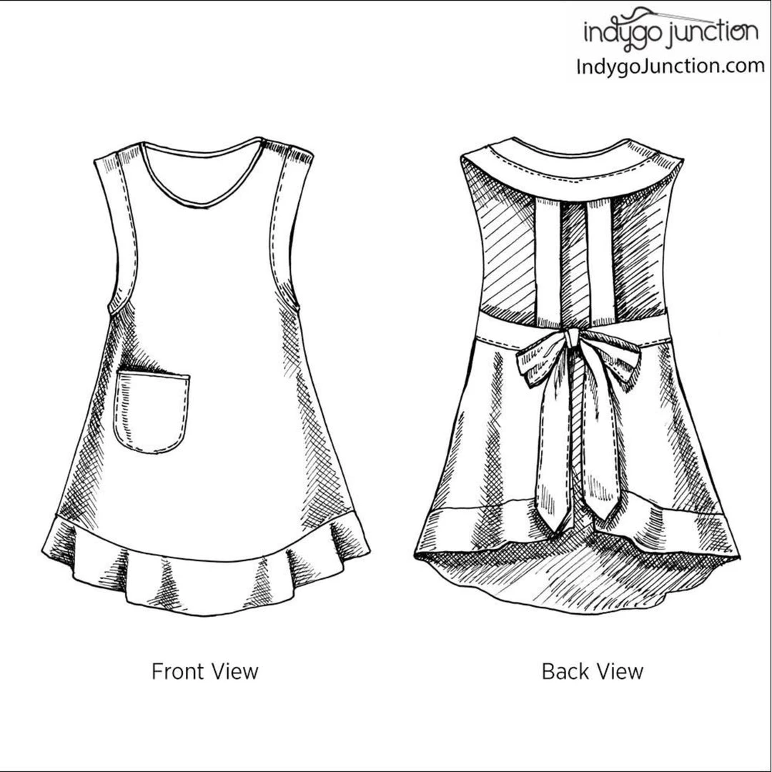 Indygo Junction All Day Apron Pattern, Shippable Aprons 4 Indygo Junction All Day Apron Pattern, Shippable Aprons