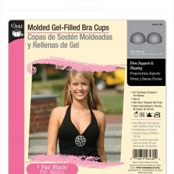 Dritz Bra Cups & Enhancers Molded Gel-Filled Bra Cups, Black 14 Dritz Bra Cups & Enhancers Molded Gel-Filled Bra Cups, Black