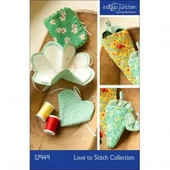 Indygo Junction Love To Stitch Needle Case & Scissors Keeper Collection Pattern