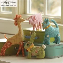 Indygo Junction Miniature Menagerie Stuffed Animal Pattern, PDF Download Crafts & Toys