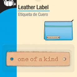 Dritz Rectangle Leather Label Lettering & Embellishments