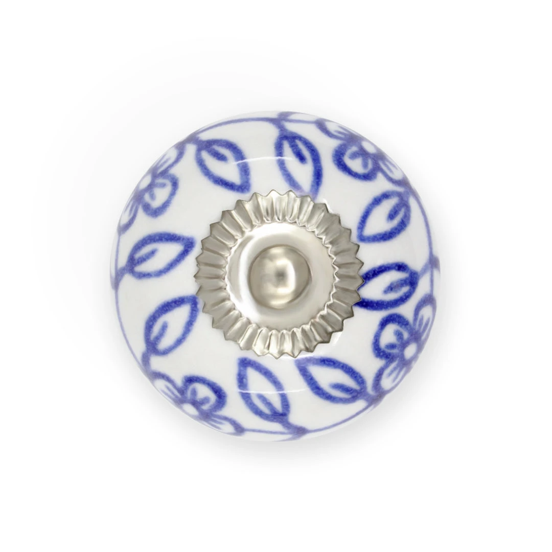Dritz Ceramic Delft Ball Knob, Blue & White Hooks & Knobs 3 Dritz Ceramic Delft Ball Knob, Blue & White Hooks & Knobs