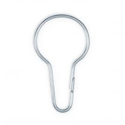 Dritz Shower Curtain Rings, Nickel, 12 Pc