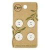Dritz Recycled Corozo Round Button, 15mm, Light Gray, 4 Pc Buttons & Cover Buttons