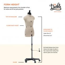 Dritz Dress Forms My Double Designer Adjustable Dress Form