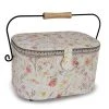 Dritz Oval Sewing Basket With Metal Handle, Large Sewing Baskets & Storage