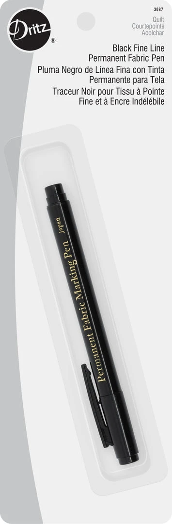 Dritz Fine Line Permanent Fabric Pen, Black Marking 3 Dritz Fine Line Permanent Fabric Pen, Black Marking