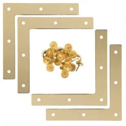 Dritz Smooth Campaign Hardware Corners, Large, 4 Pc