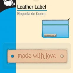 Dritz Rectangle Leather Label