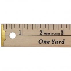 Dritz Wood Yardstick With Metal Tips