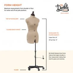 Dritz Dress Forms My Double Designer Adjustable Dress Form
