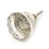 Dritz Outlet Faceted Glass Knob, Clear