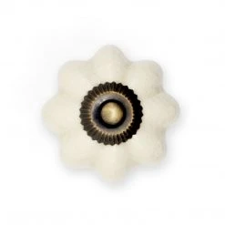 Dritz Hooks & Knobs Ceramic Scallop Knob 23 Dritz Hooks & Knobs Ceramic Scallop Knob