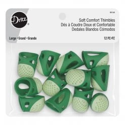 Dritz Soft Comfort Thimbles, 12 Pc
