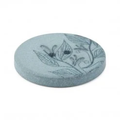 Dritz Recycled Hemp Round Floral Button, 28mm