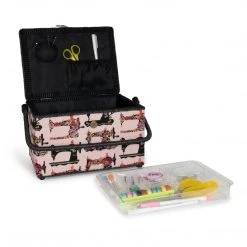 Dritz Rectangular Sewing Basket, Large