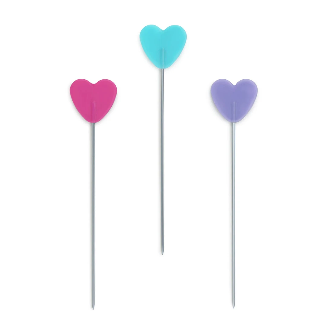 Dritz 2" Flat Heart Head Pins, Assorted, 50 Pc Pins, Needles & Tacks 6 Dritz 2" Flat Heart Head Pins, Assorted, 50 Pc Pins, Needles & Tacks