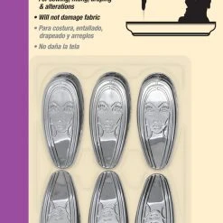 Dritz Scissors & Tools Getta Grip Sewing Clips, Silver, 6 Pc