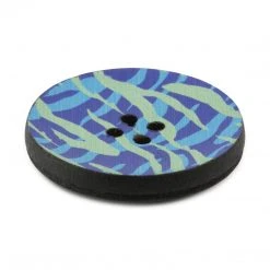 Dritz Buttons & Cover Buttons Recycled Leather Round Button, 30mm, Multicolor Print