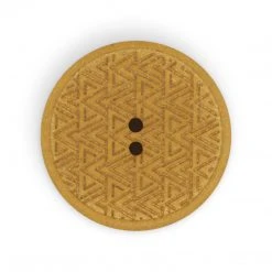 Dritz Recycled Hemp Geometric Round Button, 28mm 33 Dritz Recycled Hemp Geometric Round Button, 28mm