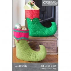 Indygo Junction Elf Loot Boot Pattern Holiday