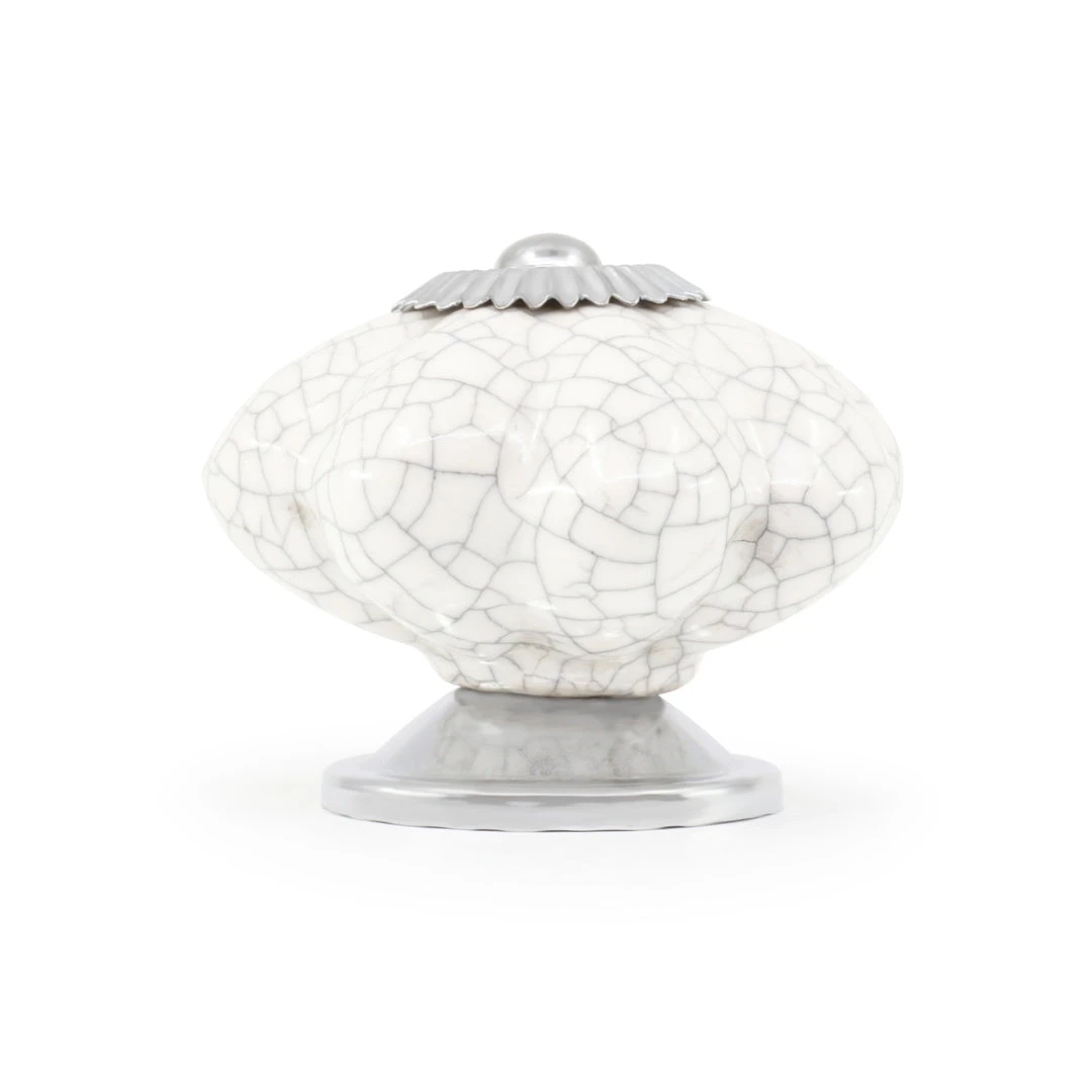 Dritz Hooks & Knobs Ceramic Scallop Knob 7 Dritz Hooks & Knobs Ceramic Scallop Knob