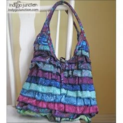Indygo Junction Serged Satchel Ruffled Purse Pattern, PDF Download