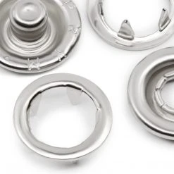 Dritz 7/16" Snap Fasteners, 12 Sets, Nickel Snaps