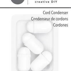 Handicraft Store Online 9 Dritz Cording & Accessories Cord Condensers, White, 4 Pc