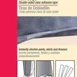 Dritz Adhesives & Tape Res-Q-Tape Hem Strips, Double-Sided Adhesive Tape, 1/2" X 3", Clear, 24 Pc