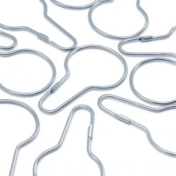 Dritz Shower Curtain Rings, Nickel, 12 Pc