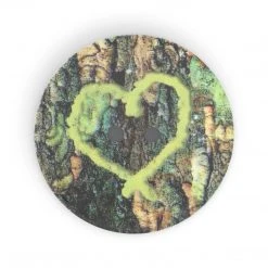 Dritz Buttons & Cover Buttons Sustainable Coconut Round Heart Button, 30mm