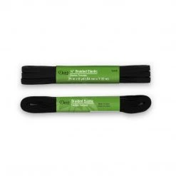 Dritz 1/4" Braided Elastic, Black Elastics