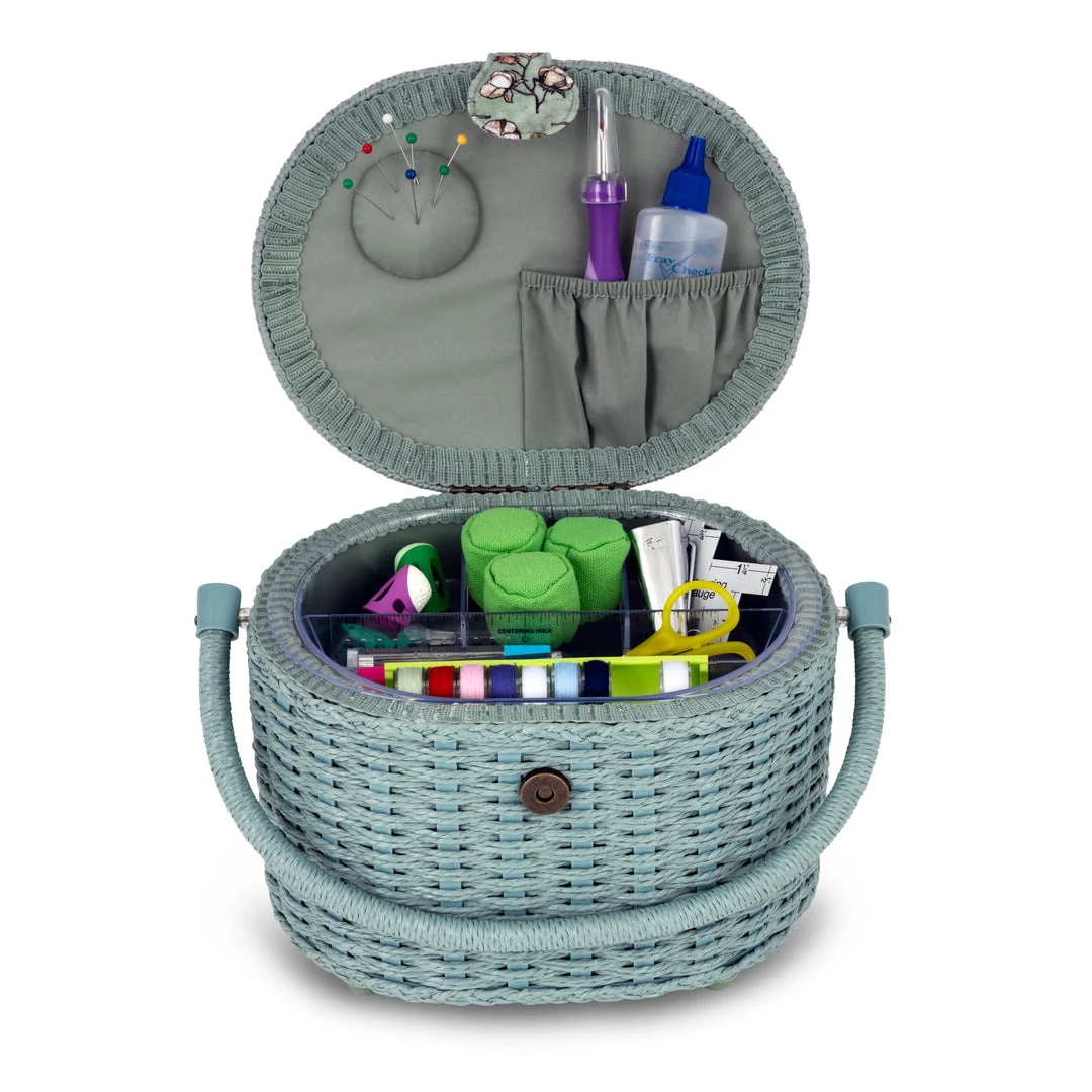 Dritz Oval Weaved Sewing Basket, Small Sewing Baskets & Storage 6 Dritz Oval Weaved Sewing Basket, Small Sewing Baskets & Storage