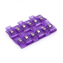 Dritz Fabric & Craft Clips, Purple, 12 Pc