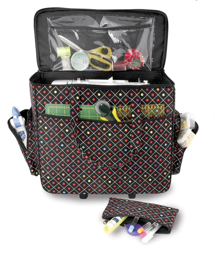 Dritz Sewing Baskets & Storage Sewing Machine 2-Wheel Tote 7 Dritz Sewing Baskets & Storage Sewing Machine 2-Wheel Tote