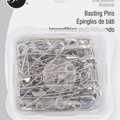 Dritz Pins, Needles & Tacks 1-1/2" Basting Pins, Nickel, 50 Pc