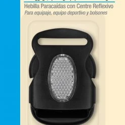 Dritz Buckles 1-1/2" Parachute Buckle With Reflective Center, Black