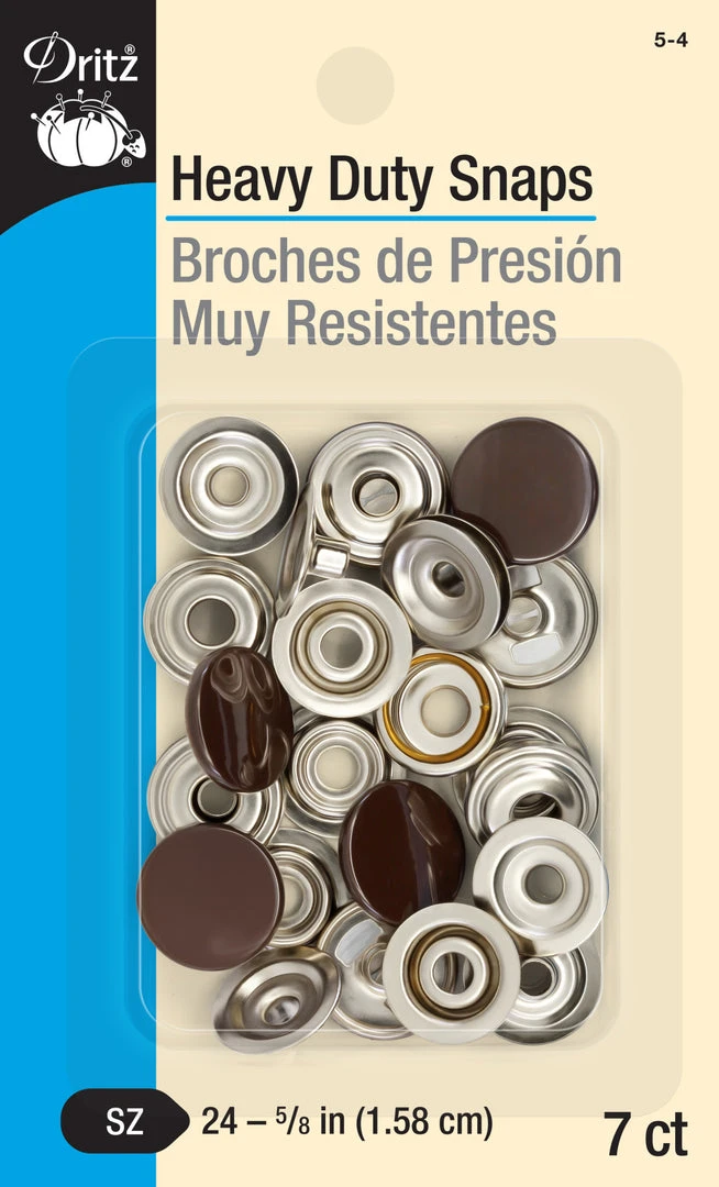 Dritz 5/8" Heavy Duty Snaps, 7 Sets 33 Dritz 5/8" Heavy Duty Snaps, 7 Sets