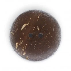 Dritz Buttons & Cover Buttons Sustainable Coconut Round Heart Button, 30mm