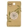 Dritz Buttons & Cover Buttons Recycled Polyester Round Button, 28mm