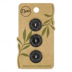 Dritz Recycled Polyester Round Button, 18mm, 3 Pc Buttons & Cover Buttons