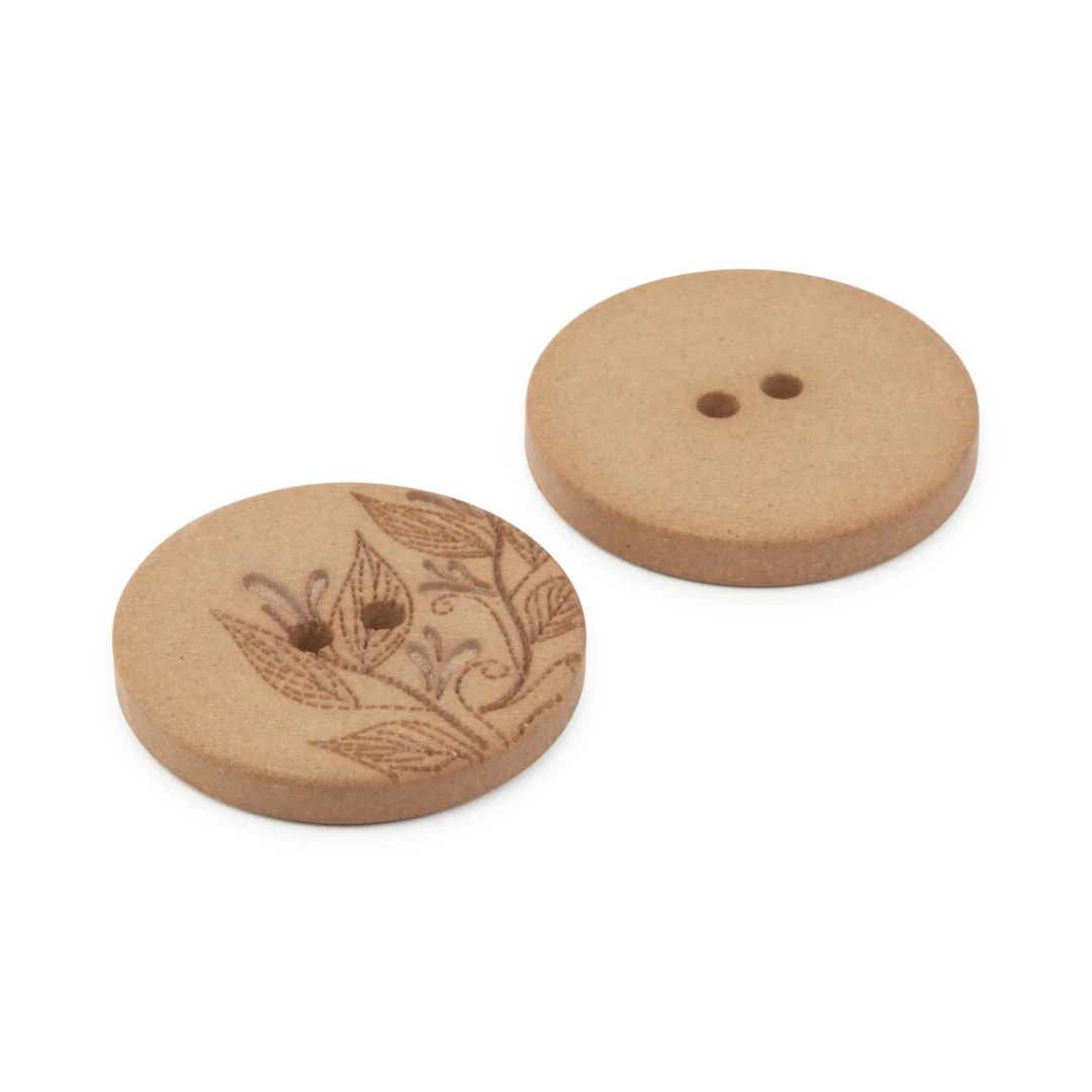 Dritz Buttons & Cover Buttons Recycled Hemp Round Floral Button, 23mm, 2 Pc 28 Dritz Buttons & Cover Buttons Recycled Hemp Round Floral Button, 23mm, 2 Pc