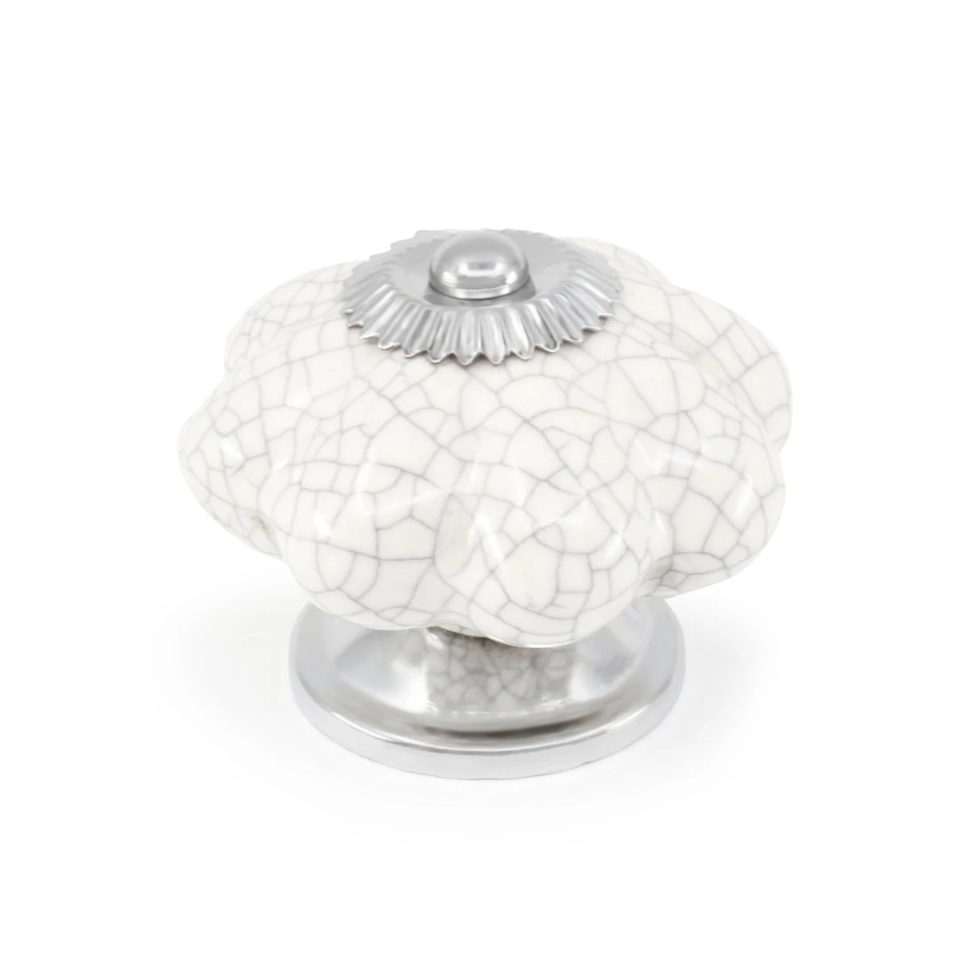 Dritz Hooks & Knobs Ceramic Scallop Knob 8 Dritz Hooks & Knobs Ceramic Scallop Knob